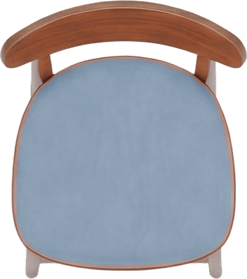 Blue chair gathering at the table